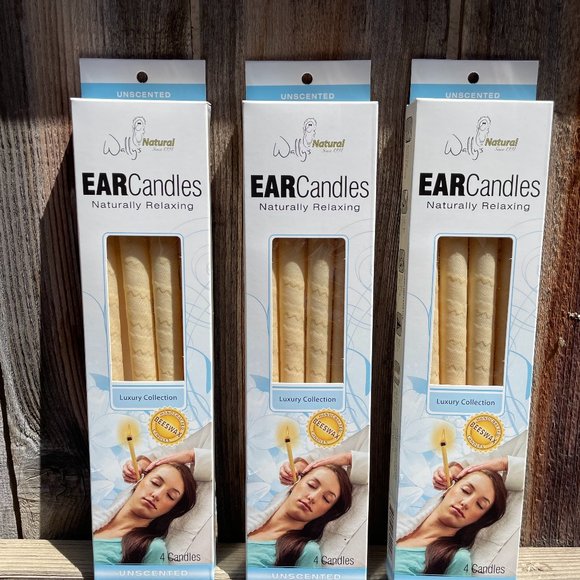 Wally's Natural Bath & Body Wallys Natural Ear Candles 3 Ct 4 In